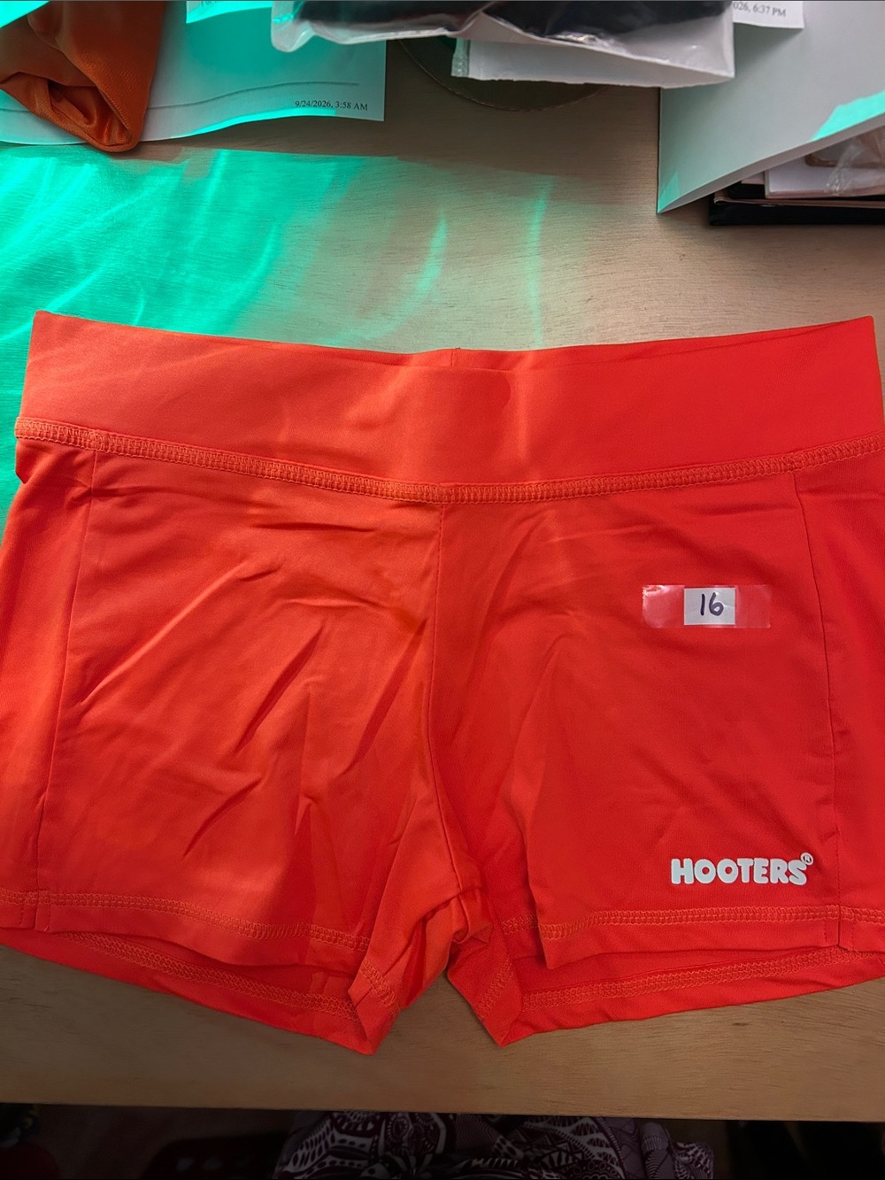 $8 W/$35+ Bundle Single Purchase is $12 New Womens Hooters Uniform Shorts medium
